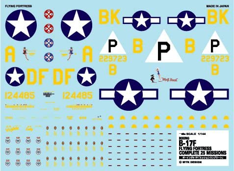 1/144 ボーイング B-17F フライングフォートレス 「ミッションコンプリート」 [アシタのデカール]