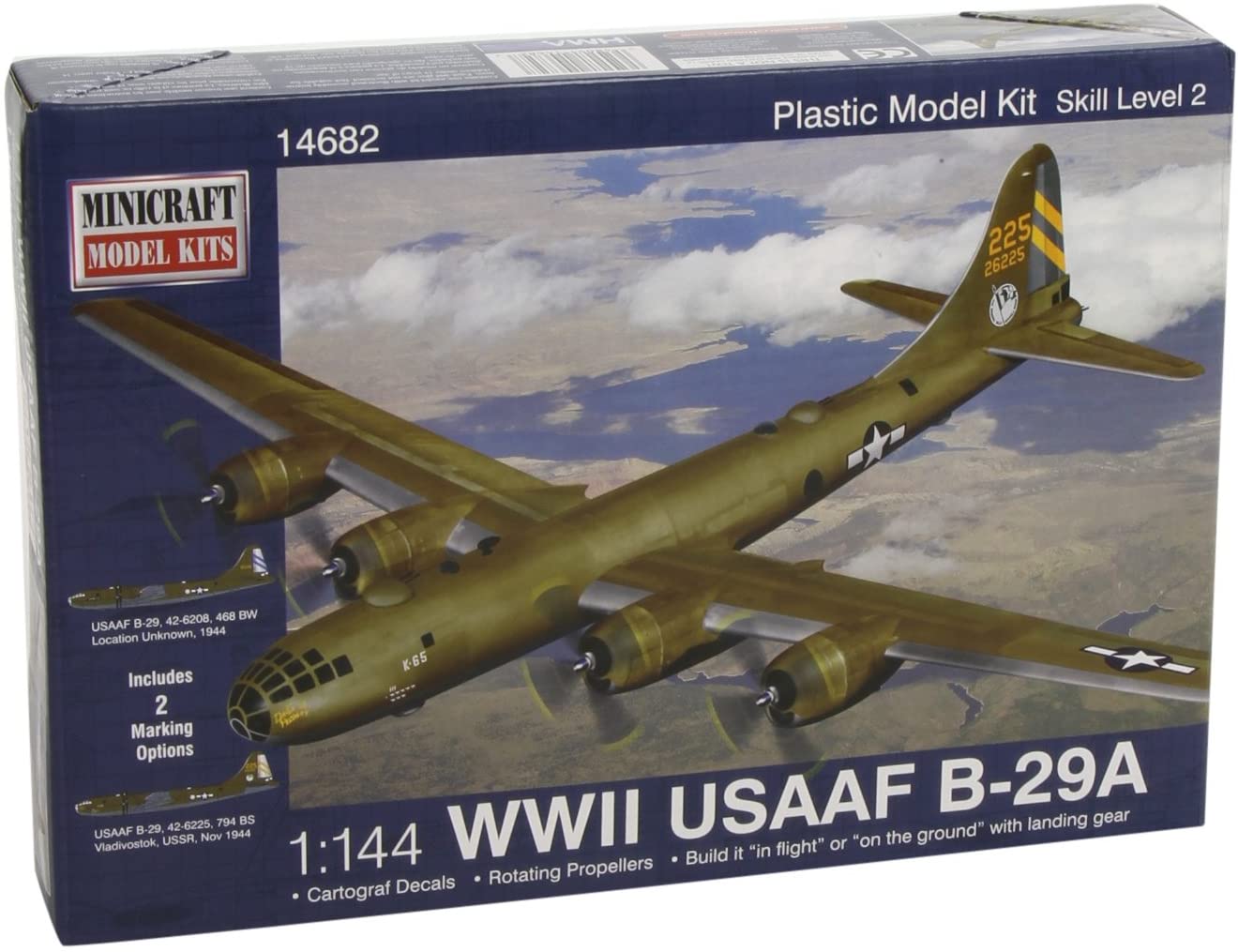 ミニクラフト 1/144 WW.II アメリカ陸軍航空隊 B-29A プラモデル