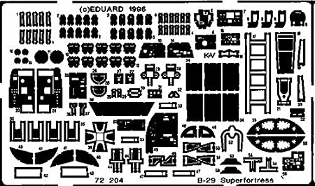 Eduard Photoetch 1:72 - B-29A (Academy) - EDP72204 by Eduard [並行輸入品]