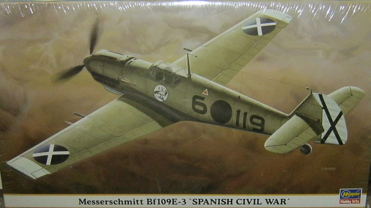 ハセガワ　【09601】 　メッサーシュミット　Bf109E-3　”スペイン戦争”　 1/48スケール