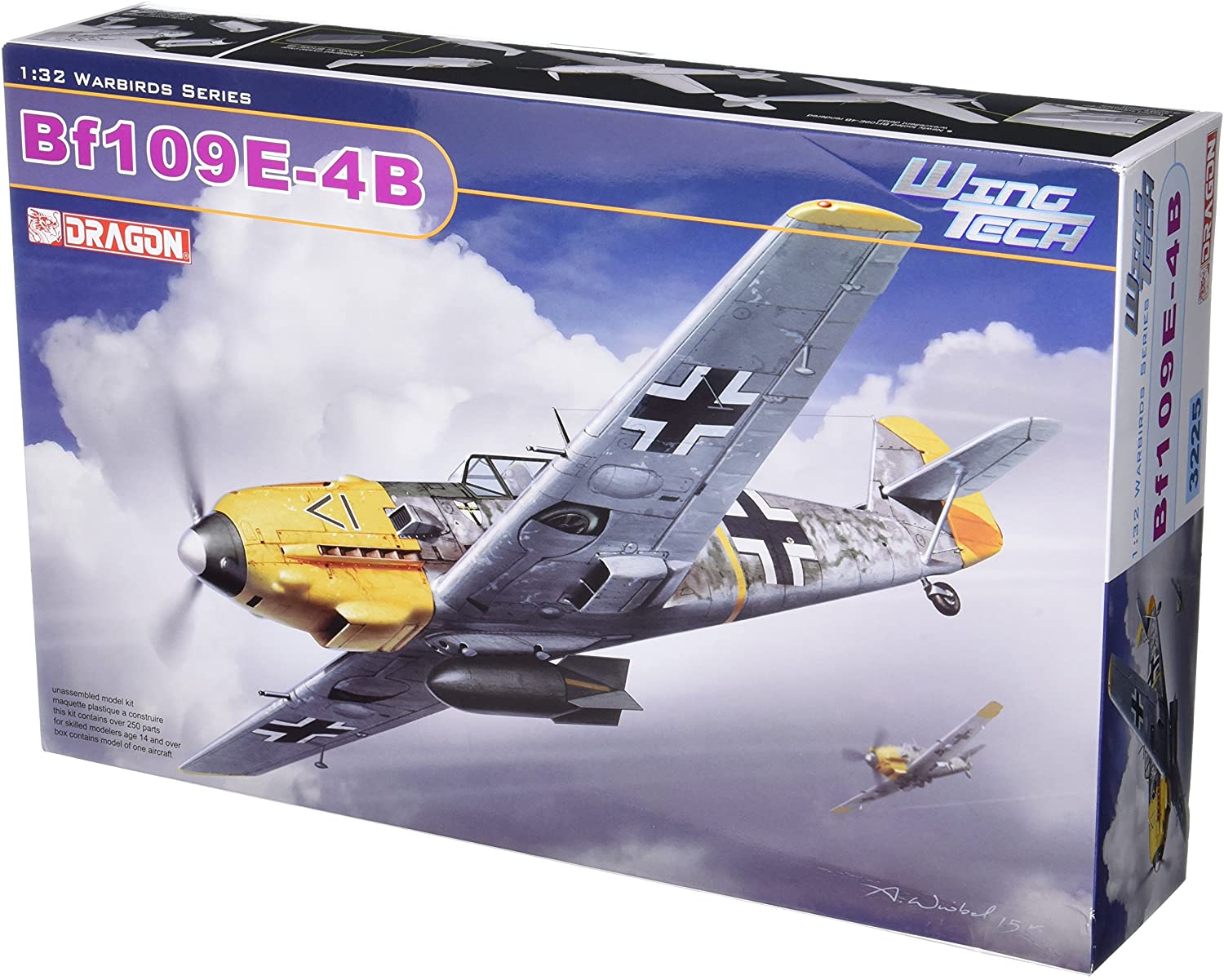 ドラゴン 1/32 第二次世界大戦 ドイツ空軍 メッサーシュミット Bf109E-4/B プラモデル