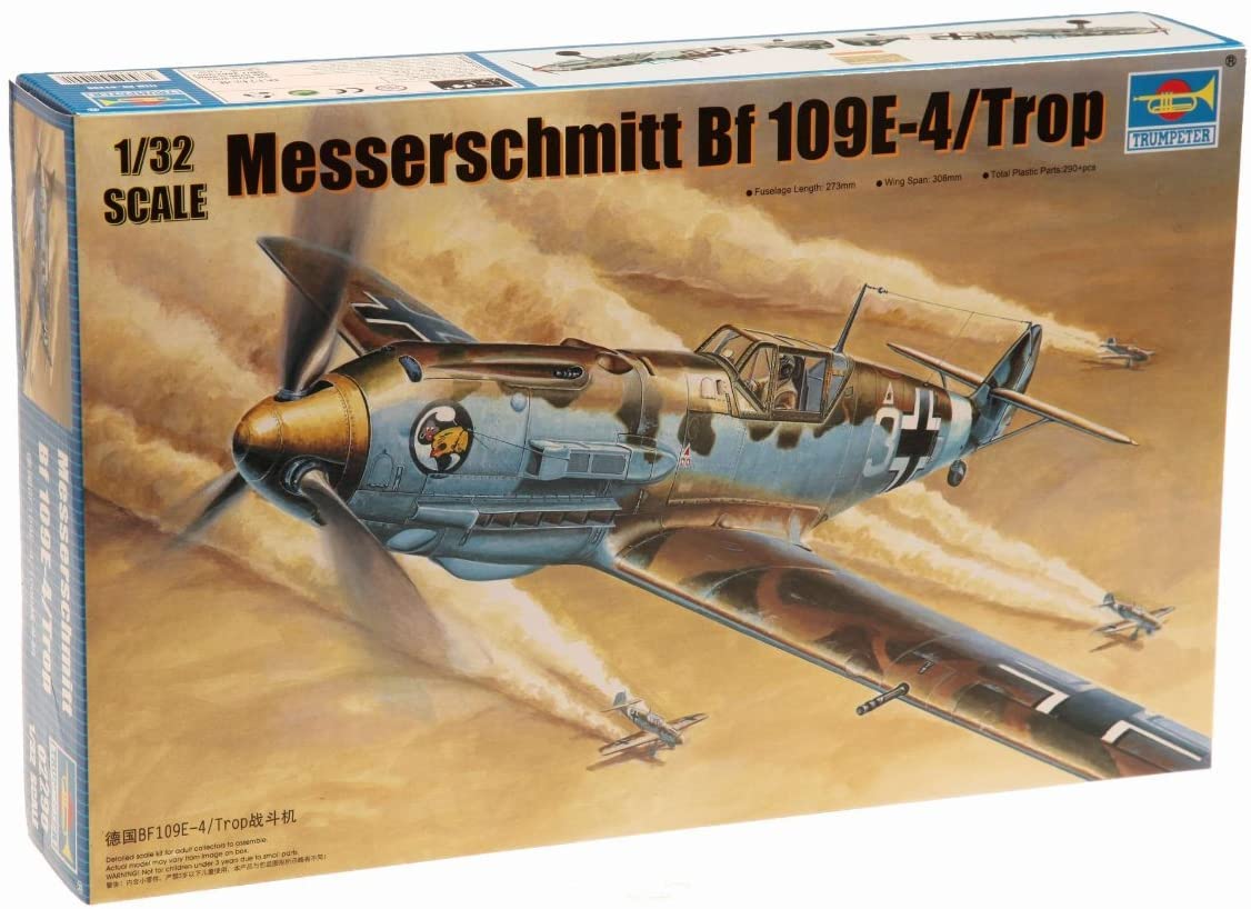 Trumpeter 1/32 Messerschmitt Bf109E4/Trop German Fighter Model Kit [並行輸入品]
