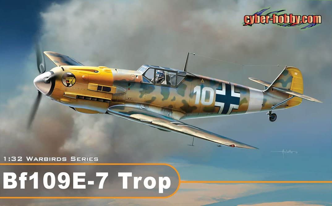 サイバーホビー 1/32 ウイングテック シリーズ WW.II ドイツ空軍 メッサーシュミット Bf109E-7 Trop 熱帯仕様