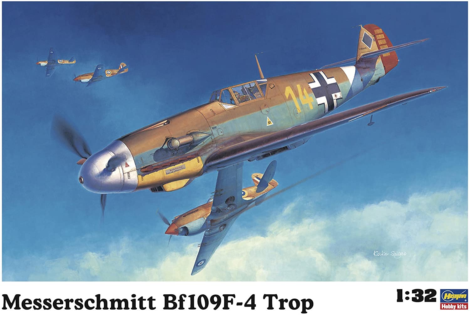 ハセガワ 1/32 ドイツ空軍 メッサーシュミット Bf109F-4 Trop プラモデル ST31