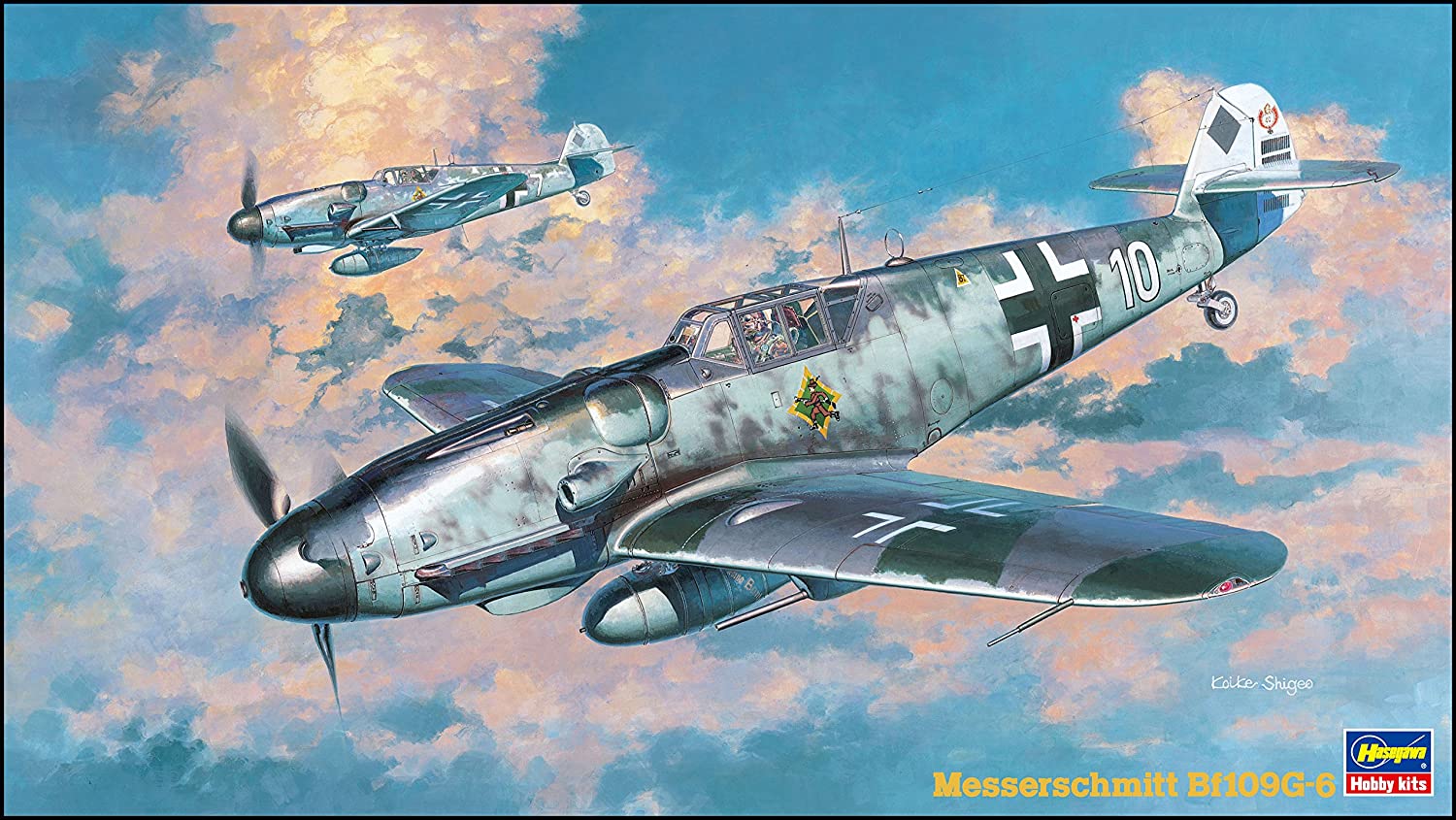 ハセガワ 1/48 ドイツ空軍 メッサーシュミット Bf109G-6 プラモデル JT47