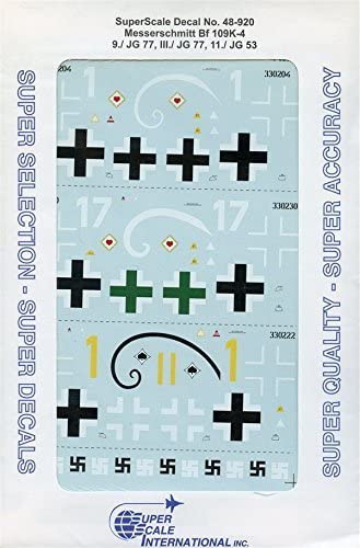 Super Scale Decals 1:48 Messerschmitt Bf 109K-4 9./JG 77 III/JG 77 #48-920 by Superscale Decals [並行輸入品]