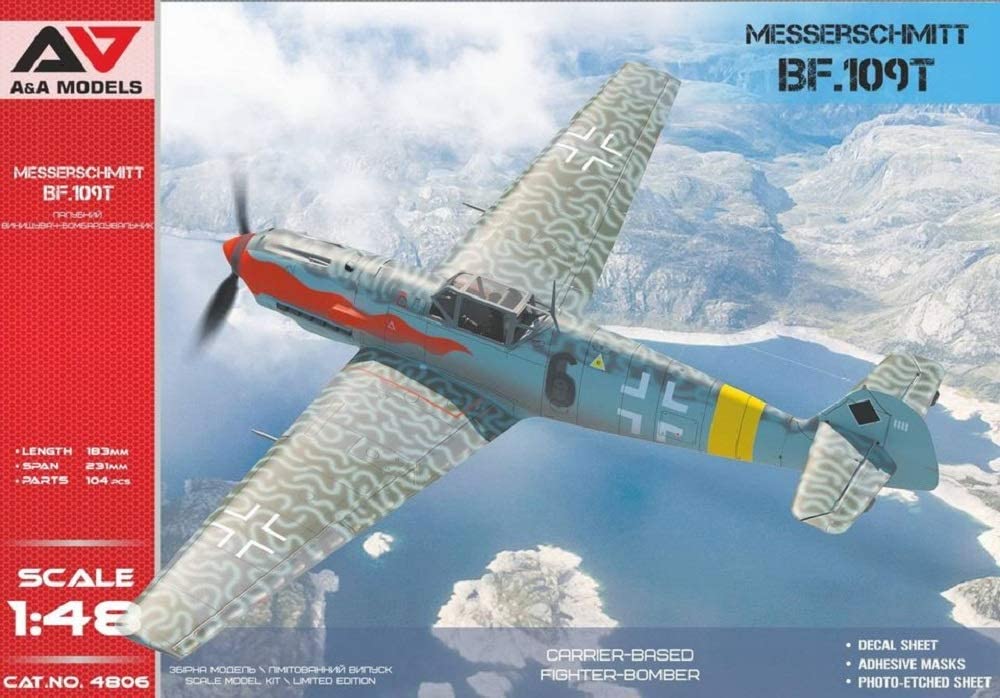 fYrbg 1/48 hCcR bT[V~bg Bf109T (A&Amodeluh) vf MDVAAM4806