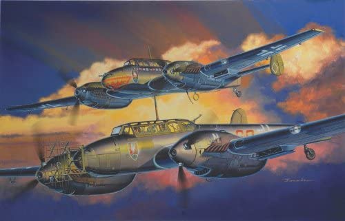 ドラゴン 1/32 ドイツ メッサーシュミットBf110 D型/E型 夜間戦闘機 2 in 1 プラモデル