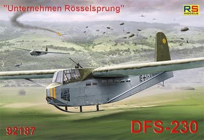 RSモデル 1/72 DFS-230 ドイツグライダー 92187 プラモデル