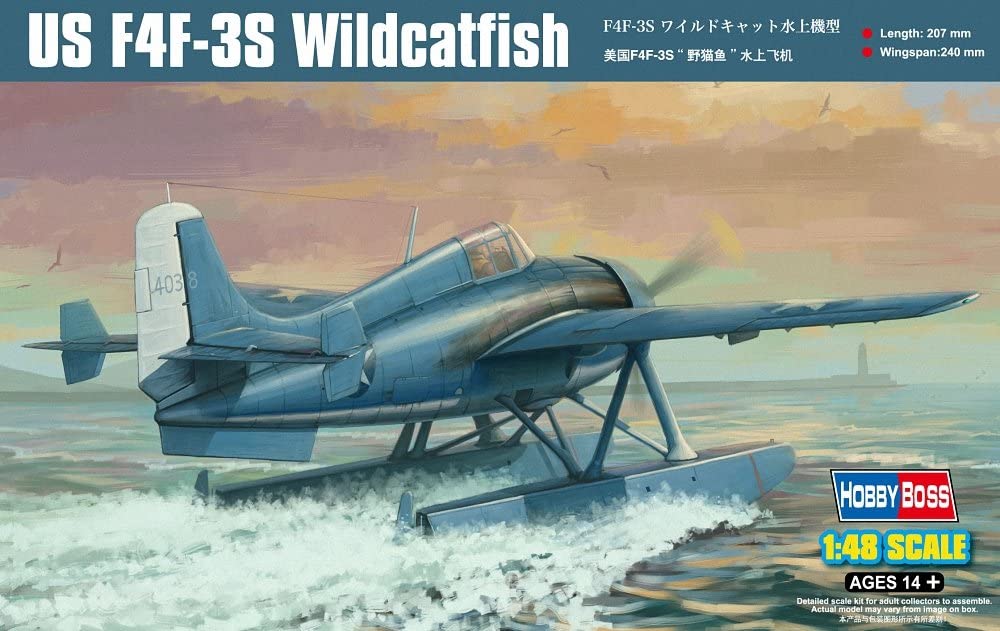 ホビーボス 1/48 エアクラフトシリーズ F4F-3S ワイルドキャット水上機型 プラモデル