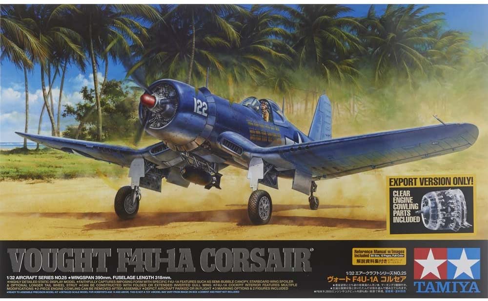 タミヤ 1/32 エアークラフトシリーズ No.25 アメリカ海軍 ヴォート F4U-1A コルセア プラモデル 60325