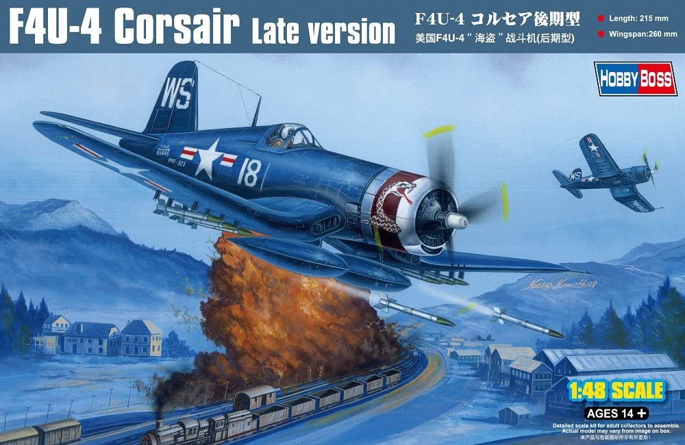 ホビーボス 1/48 エアクラフトシリーズ F4U-4 コルセア後期型 プラモデル