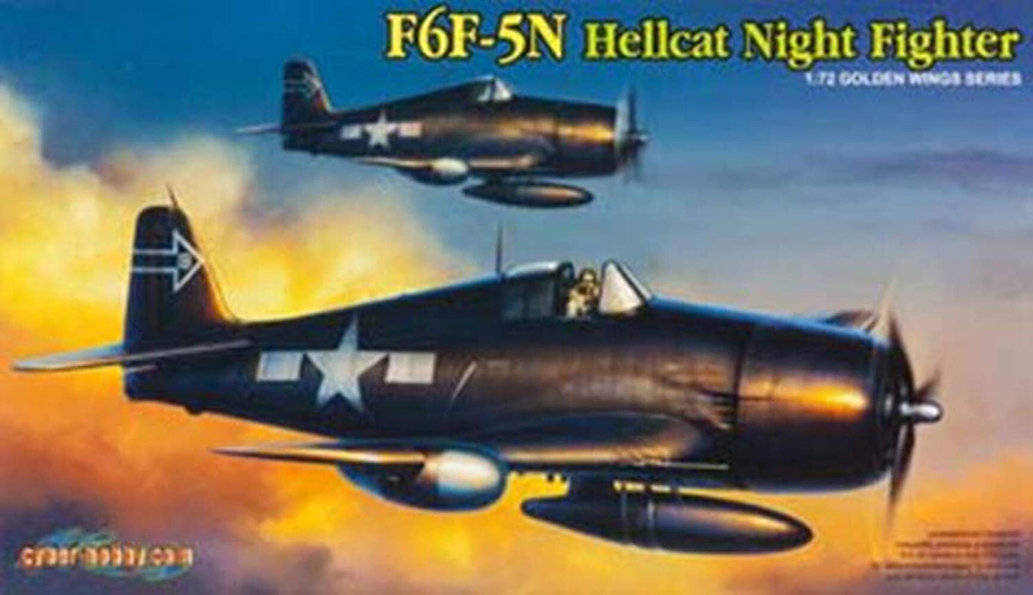 サイバーホビー 1/72 WW.II アメリカ海軍 F6F-5N ヘルキャット 夜間戦闘機 プラモデル