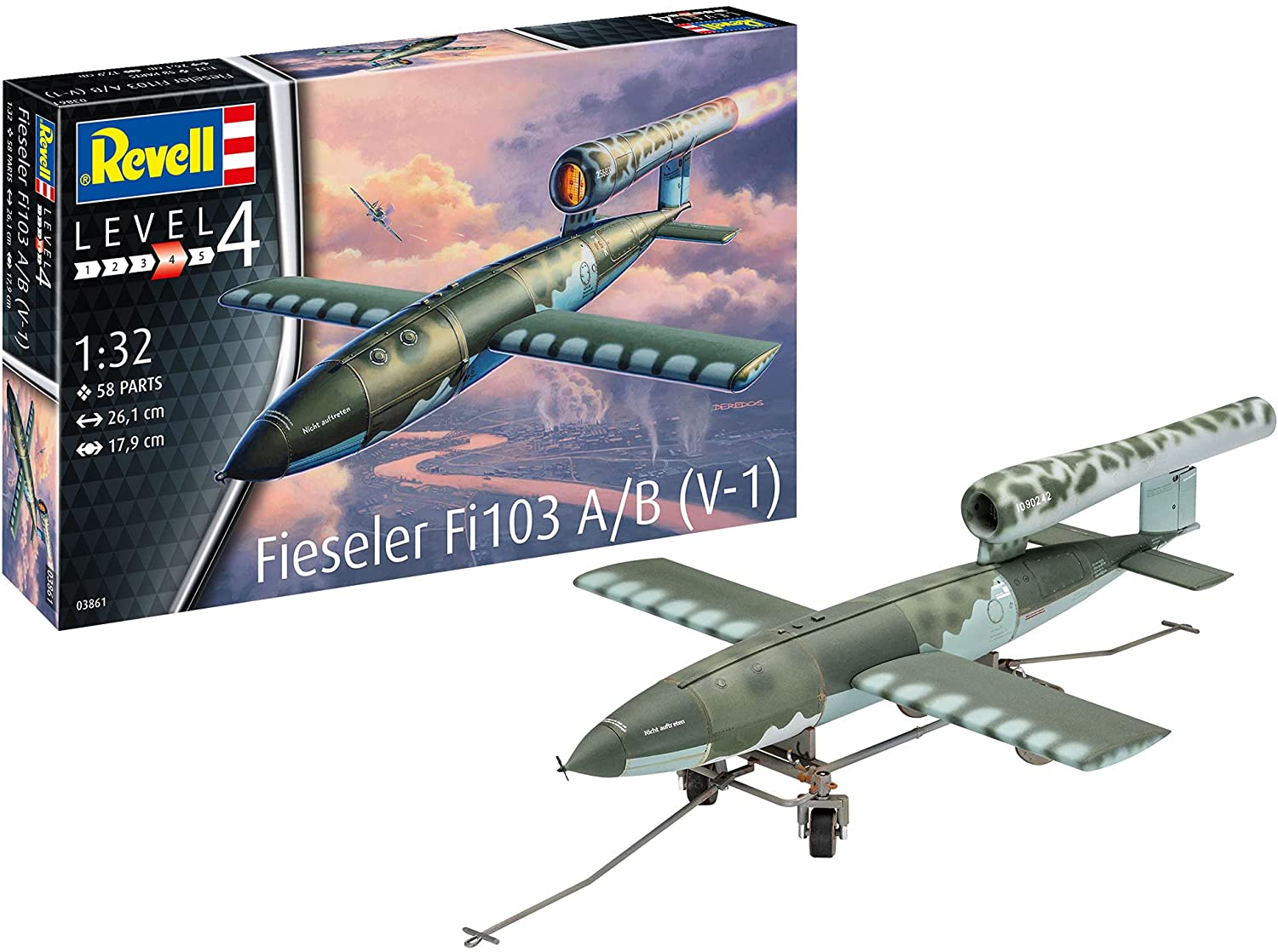 ドイツレベル 1/32 ドイツ空軍 フィーゼラ Fi103 V-1 プラモデル 03861