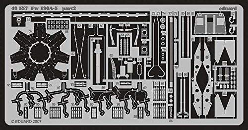 エデュアルド 1/48 フォッケウルフ Fw190A-5 エッチングパーツ (エデュアルド用) プラモデル用パーツ EDU48557