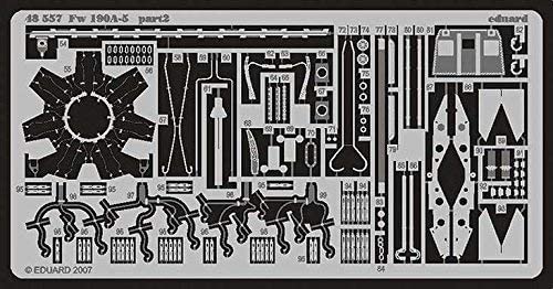 エデュアルド 1/48 フォッケウルフ Fw190A-5 エッチングパーツ (エデュアルド用) プラモデル用パーツ EDU48557