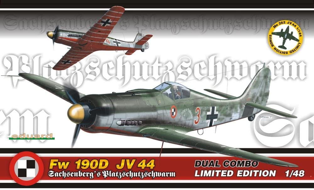 エデュアルド 1/48 Fw190D 第44戦闘航空団 + Me262 EDU1154 プラモデル