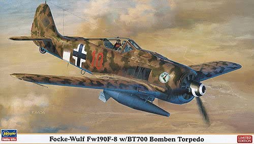 ハセガワ 1/48 フォッケウルフ Fw190F-8w/BT700 魚雷型爆弾 09950