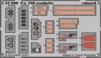 1/32 Photo Etch FW190 Seatbelts EDU32600 by Eduard [並行輸入品]