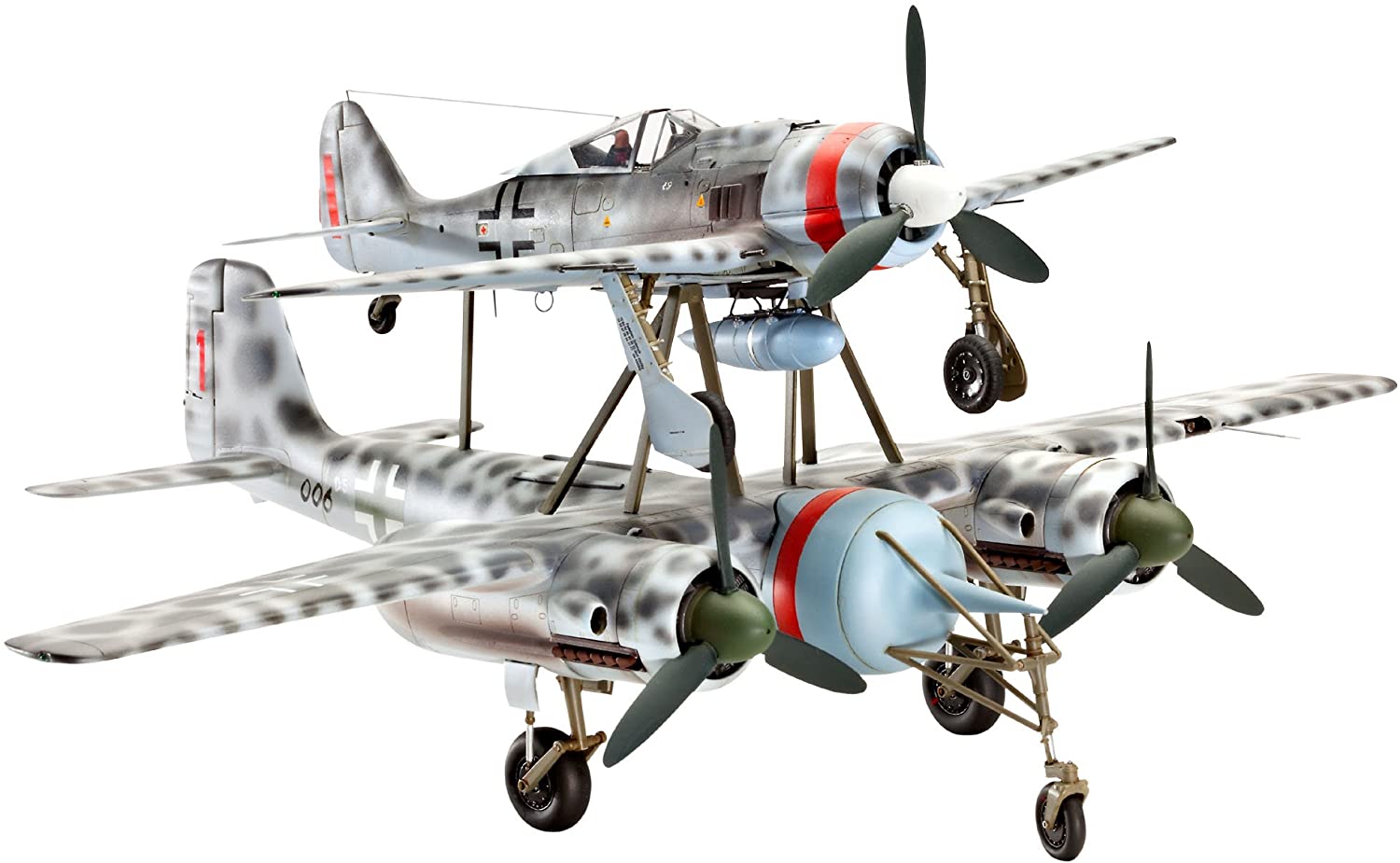 ドイツレベル　04824　1/48　ミステル　Ｖ　Ｔａ154　＆　Ｆｗ190