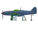 1/72 真・大戦機 No.14 三式戦II型飛燕角型風防
