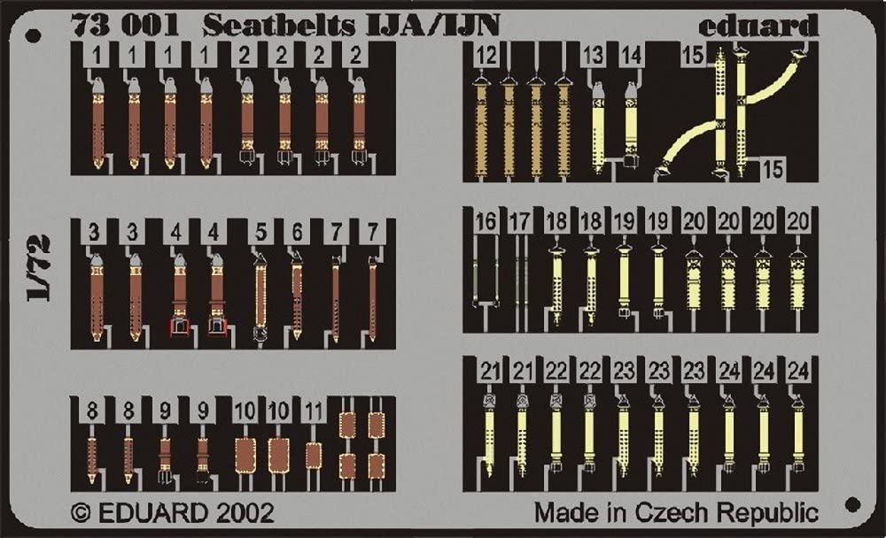 Eduard Photoetch 1:72 - Seatbelts Ija/ijn Kit