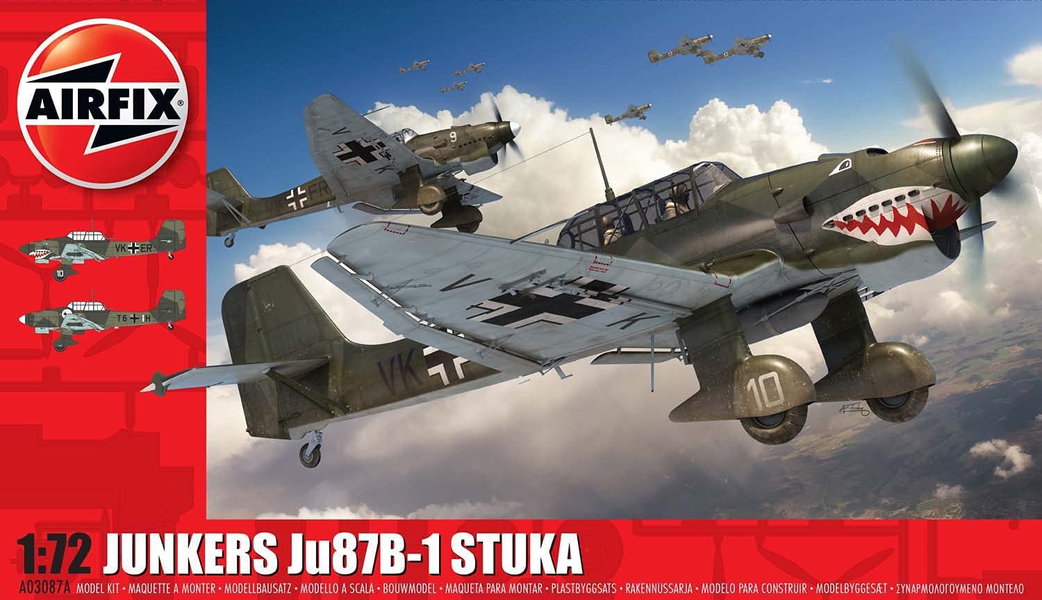 エアフィックス 1/72 ドイツ空軍 ユンカース Ju87 B-1 スツーカ プラモデル X-3087A