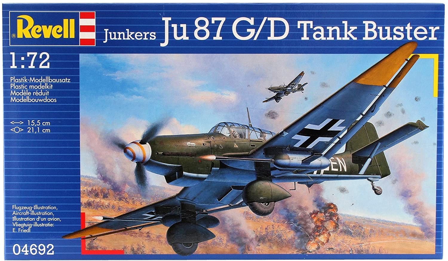 ドイツレベル 1/72 ユンカース Ju87G-2 タンクバスター 04692 プラモデル