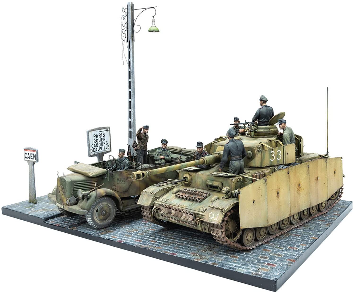ミニアート 1/35 ドイツ軍 カーン 1944年 IV号戦車 H型・Kfz.70 クルーフィギュア8体入 ビッグセット プラモデル MA36066