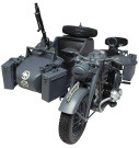 イタレリ 1/9 第二次世界大戦 ドイツ軍 ツェンダップKS750 サイドカー プラモデル IT7406