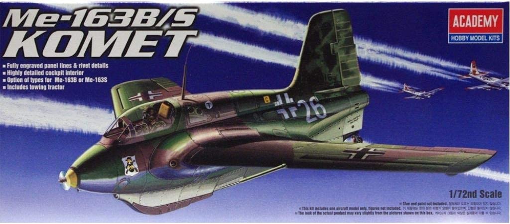 アカデミー 1/72 メッサーシュミット ME163B/S コメート プラモデル