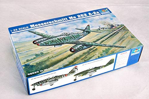 トランペッター 1/32 メッサーシュミット Me262A-2a プラモデル