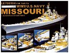 ライオンロア 1/700 艦船用エッチング 米海軍 戦艦 ミズーリ用セット LE70104