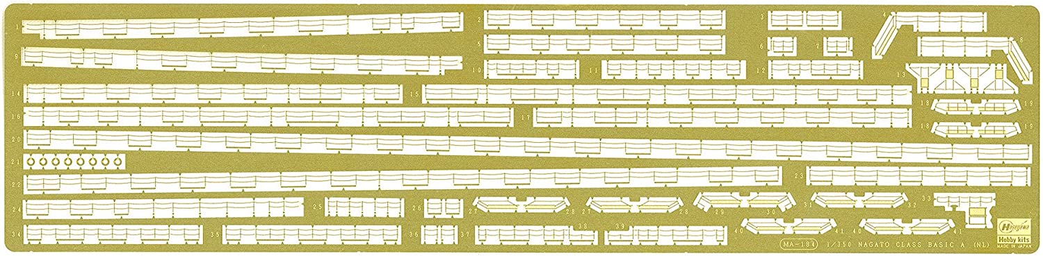 ハセガワ 1/350 日本海軍 長門級 ディテールアップ エッチングパーツ ベーシックA プラモデル用パーツ QG15