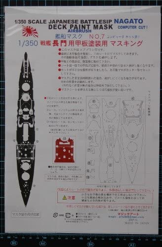 1/350戦艦長門(ハセガワ)甲板塗装専用マスク