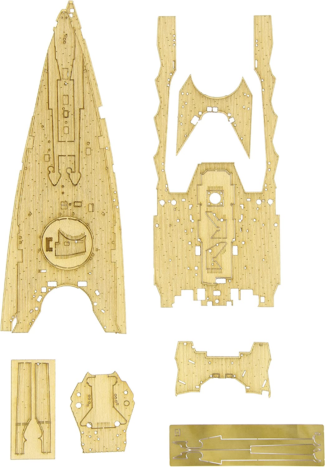 ハセガワ 1/350 日本海軍 戦艦長門 昭和十六年 開戦時用 木製甲板 プラモデル用パーツ QG42