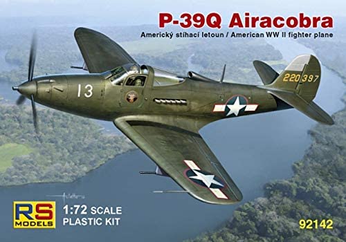 RSモデル 1/72 WWⅡ アメリカ陸軍航空隊 P-39Q エアロコブラ (プラモデル) RS92142 翼下面に12.7機銃ガンポッドを装備するQ型初期生産タイプをモデル化