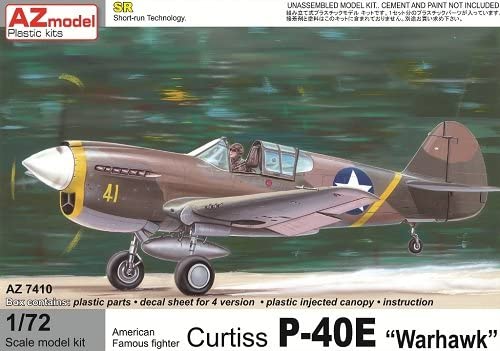 AZModel 7410 1/72 カーチス P-40E ウォーホーク<アメリカ陸軍戦闘機隊>