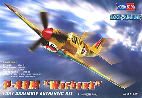 P-40M Warhawk Fighter 1/72 Hobby Boss