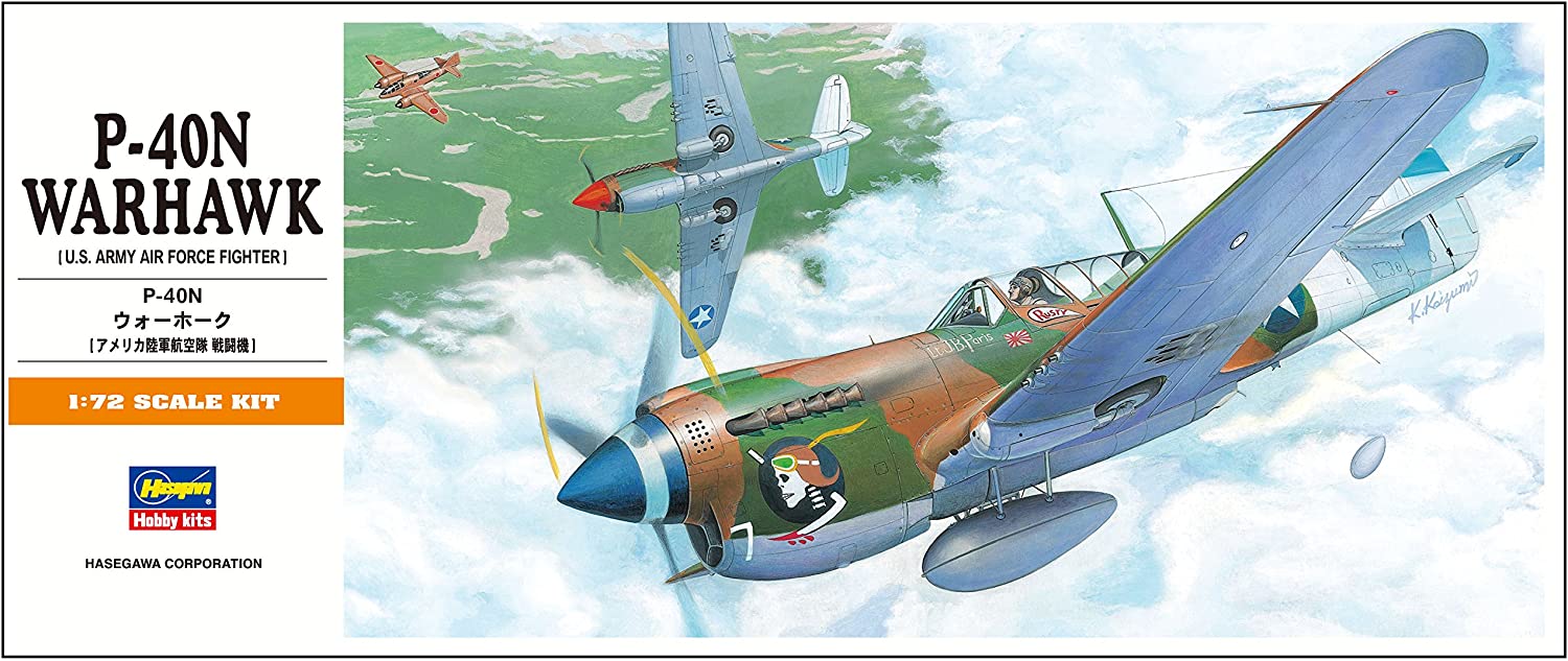ハセガワ 1/72 アメリカ陸軍 P-40N ウォーホーク プラモデル A9
