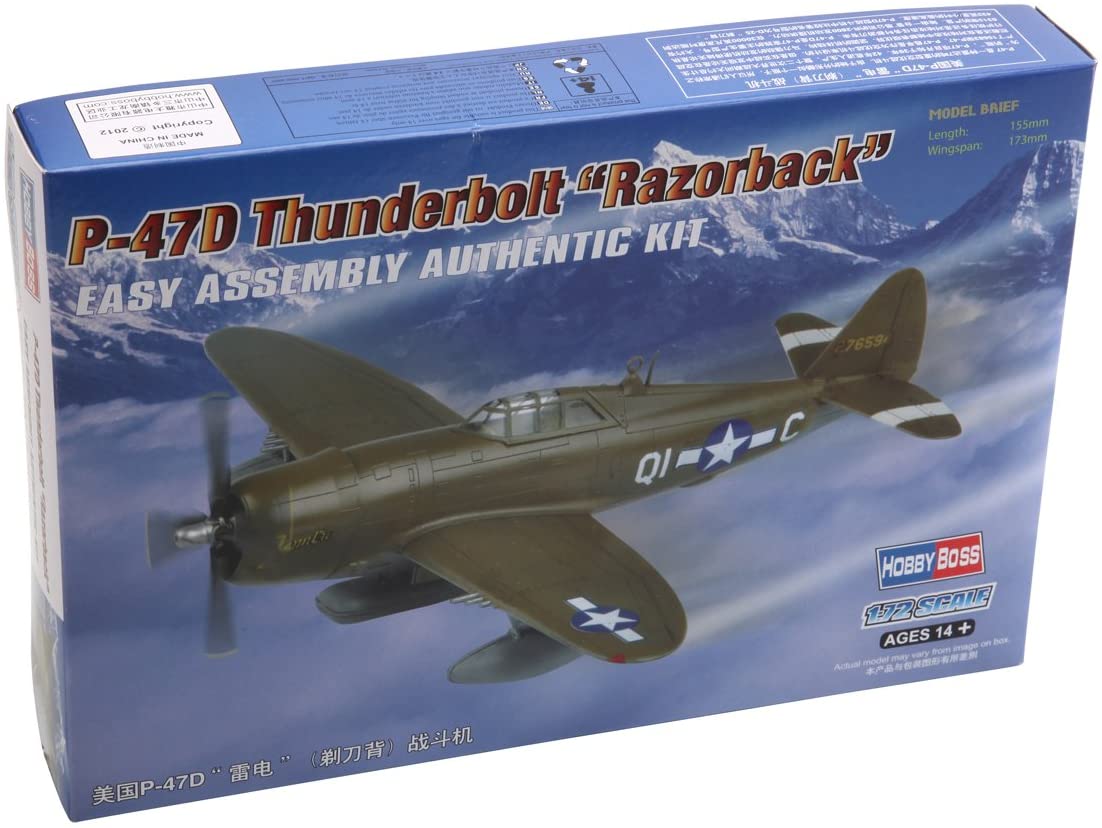 ホビーボス 1/72 エアクラフトシリーズ P-47D サンダーボルトレイザーバック プラモデル