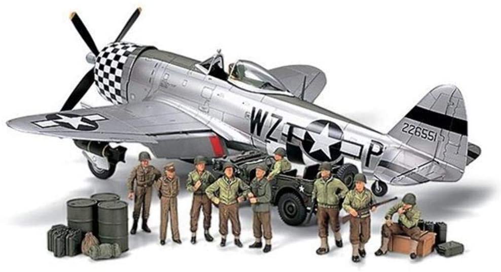 タミヤ 1/48 アメリカ歩兵休息&P-47Dセット