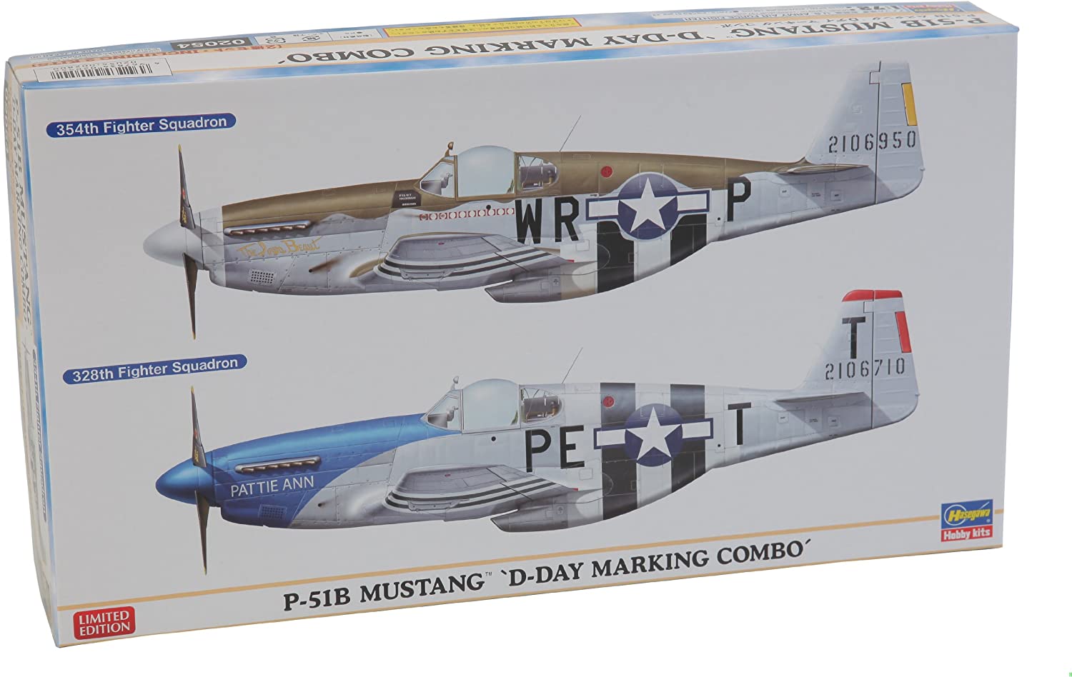 ハセガワ 1/72 P-51B ムスタング Dデイ マーキングコンボ 2機セット 02054