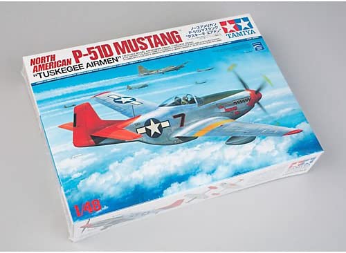 タミヤ スケール限定シリーズ 1/48 ノースアメリカン P-51D マスタング “タスキーギ エアメン" 25147