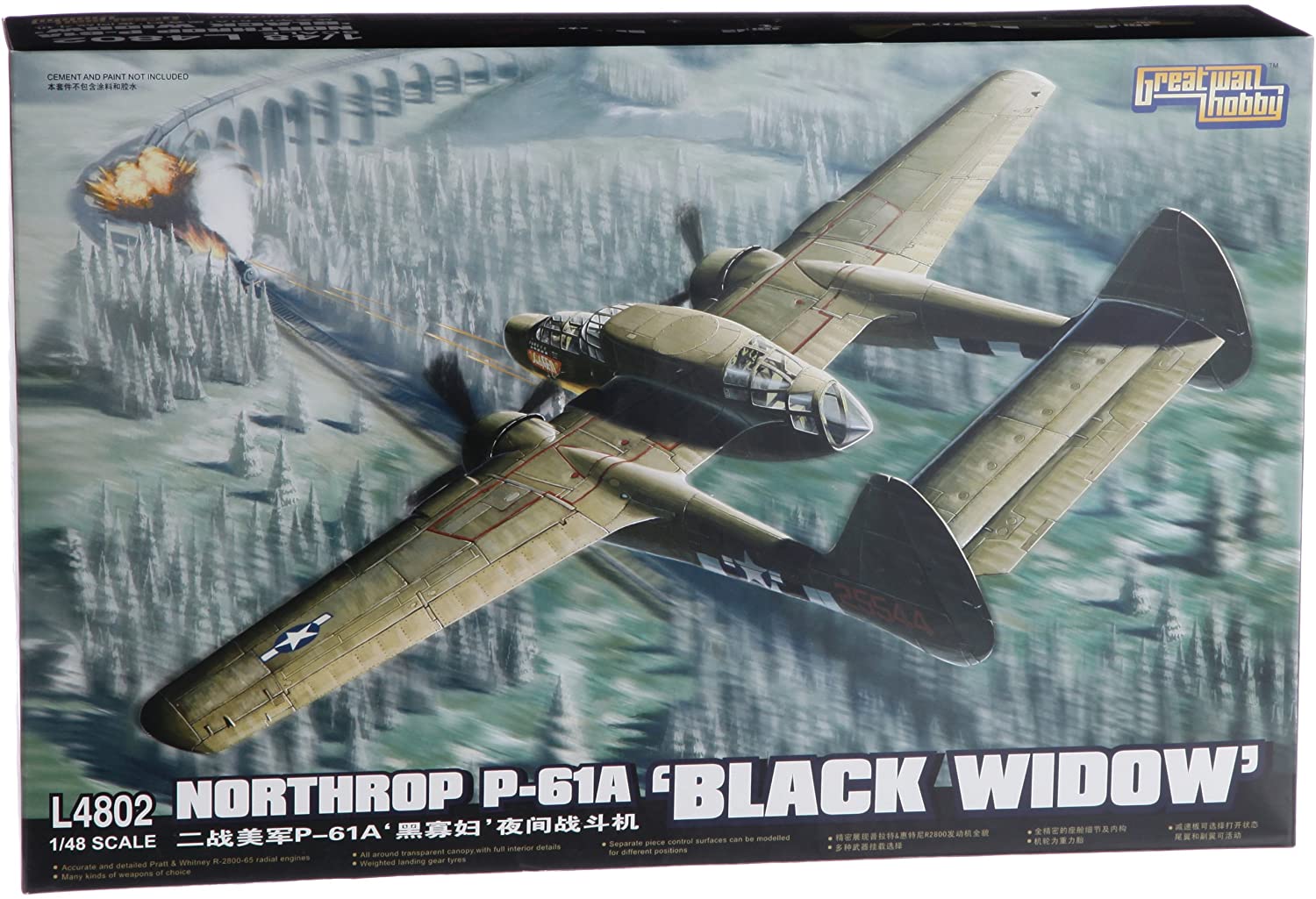 ピットロード 1/48 ノースロップ P-61A ブラックウィドウ L4802