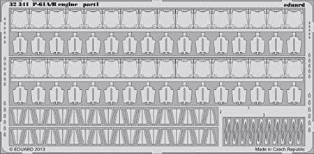 EDU32341 1:32 Eduard PE - P-61A P-61B Black Widow Engine Detail Set (for the HobbyBoss model kit) by Eduard [並行輸入品]