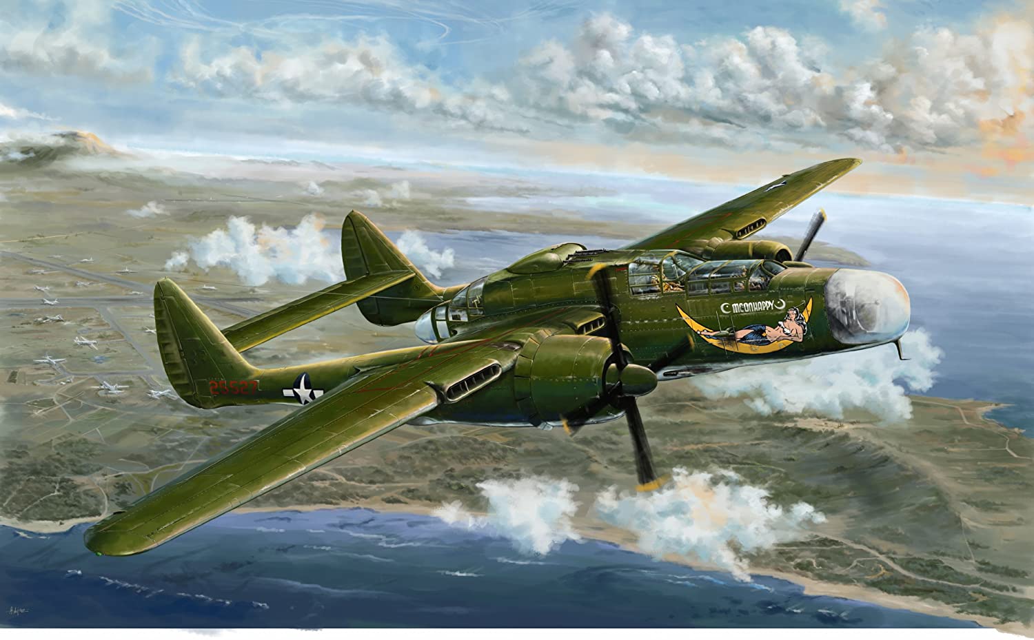 ピットロード 1/48 第二次世界大戦 米陸軍 P-61A ブラックウィドウ 『グラスノーズ』 L4806