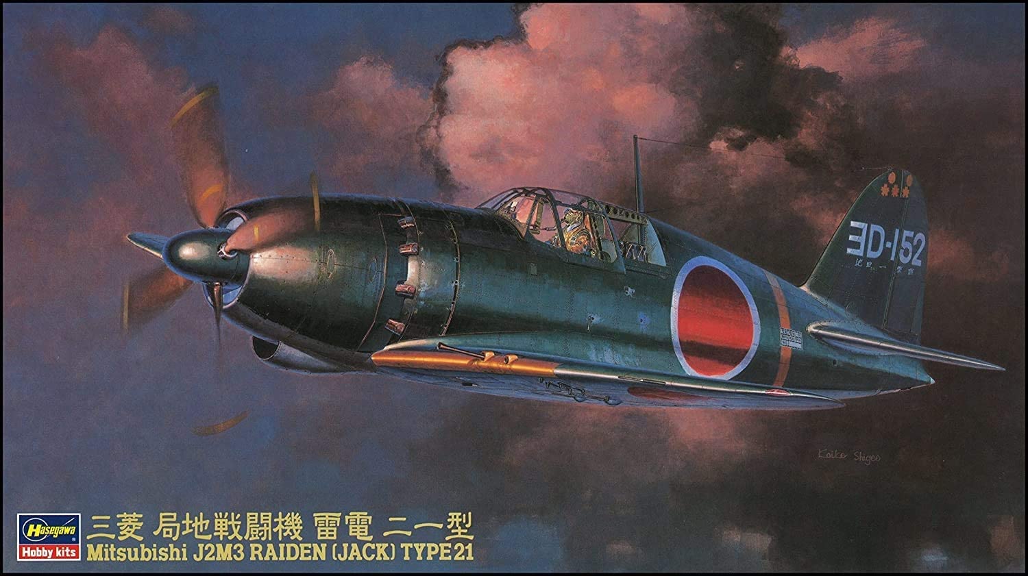 ハセガワ 1/48 日本海軍 三菱 J2M3 局地戦闘機 雷電 21型 プラモデル JT45