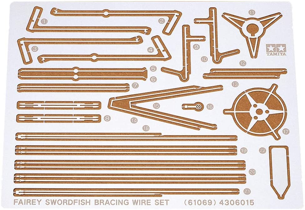 タミヤ 1/48 傑作機シリーズ No.69 イギリス海軍 ソードフィッシュ用 エッチング張線 プラモデル用パーツ 61069