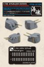 1/700 AJCR@͒pMK38A5C`38aCGb`OCg6gZbg [H104] WWII USN 5 inch 38 Caliber Mk38 Twin Mount w/Blast Bags For USN Cruisers & Battleships